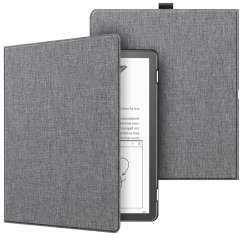 Fintie Hülle für Kindle Scribe 10,2 Zoll 2024/2022 - Ultradünne Leichte Schutzhülle mit Auto Schlaf/Wach Funktion, Grau