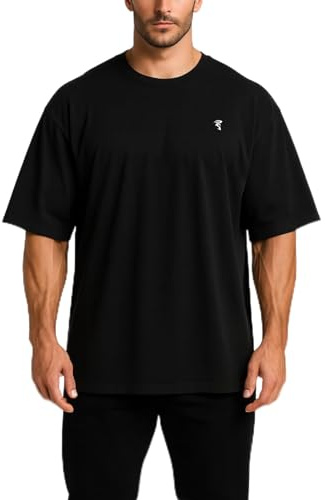 SpartanAesthetics - Pump Cover Gym Shirt Herren Oversize - Fitness T-Shirt Gym Oversize Passform als Pump Cover Tshirt für Bodybuilding