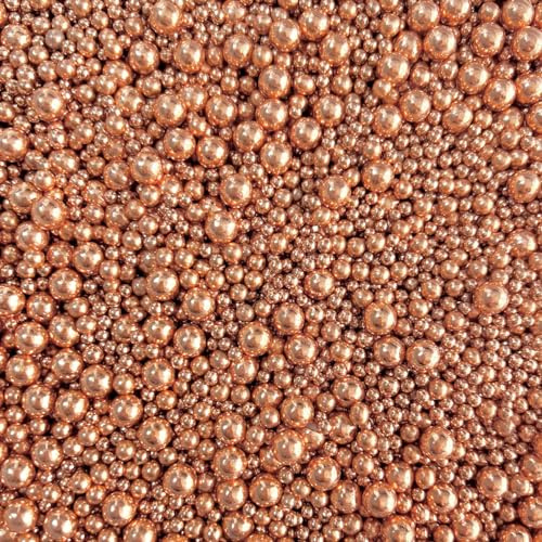 Rose Gold Metallic Sprinkles pearls cupcake cake toppers balls 100s and 1000s rods mix blend gold wedding decoration birthday cakes cupcakes topper OPULENCE