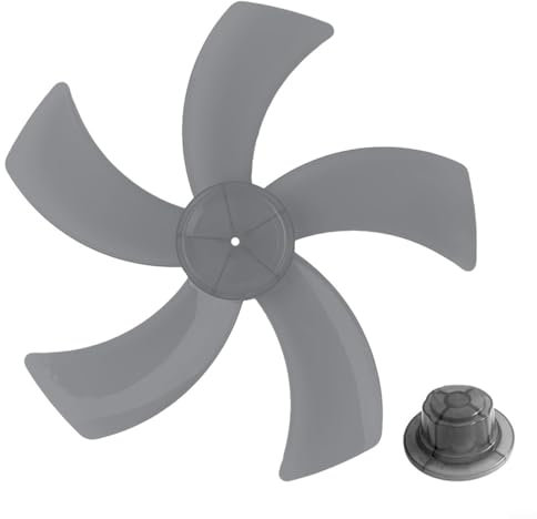 EXTRWORY Ali per fan in plastica da 18 pollici, con coperchio per dadi per piedistallo, con alette elettriche, accessori per ventilatori ispessiti (nero trasparente)