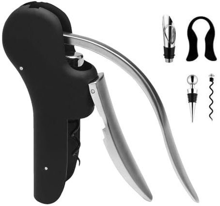 Ouvre-bouteille de vin manuel, kit d'ouvre-bouteille de vin - Décapsuleur en forme de cygne 5X, outil d'ouverture rapide de vin en forme de cygne pour restaurant avec coupe-bouteille