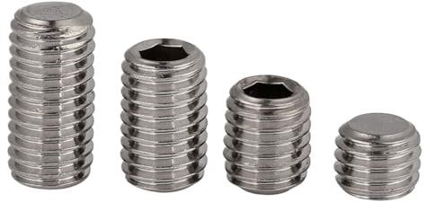 M8 x 1,0 x 8 mm20 304 Edelstahl Flachspitze Innensechskantschrauben Feingewinde Madenschrauben für M6 M16 Größen