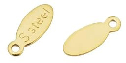 FUPOHUA Estensione per Collana, 50 Pezzi, in Acciaio Inossidabile, con estremità di Estensione, ciondoli, Pendenti per la creazione di Gioielli Fai da Te a Catena.