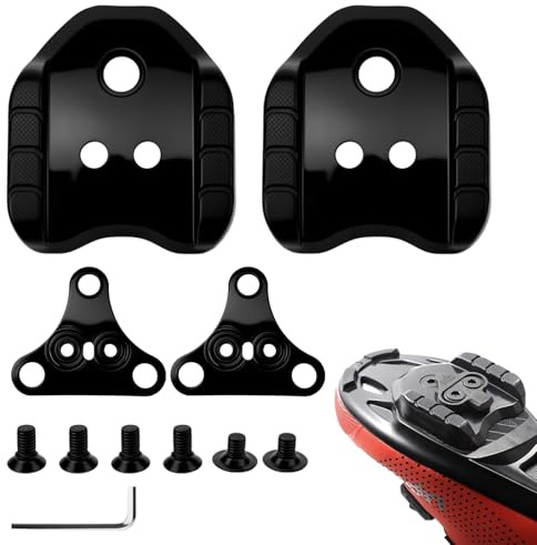 LPZMPZ Kompatibel med SPD plattadapter SM-SH41 cykelsko Cleats för vägcykel MTB pedaler 3 hålsplattor cykelpedal adapter dubbar omvandlare