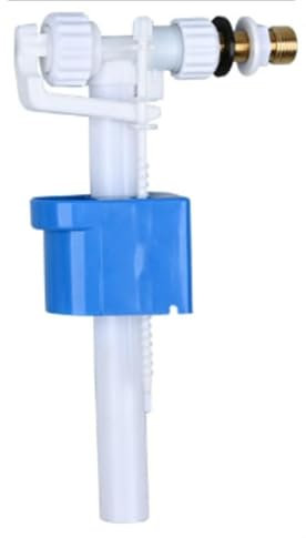 Vanne de remplissage de réservoir de chasse d'eau - Pièces de rechange universelles - Robinet d'entrée G1/2 - Raccord en laiton - Pièces de rechange - Valve d'admission latérale - Convient pour la