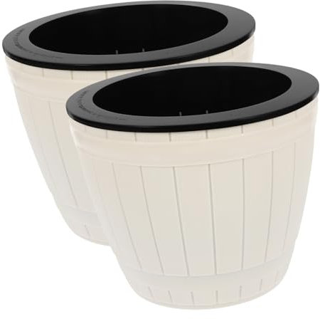 KONTONTY Selbstbewässernde Töpfe Für Zimmerpflanzen Hydrokultur-System Mit Wasserstandsanzeige Für Grünlilien Und Pothos Ohne Gießen Nötig