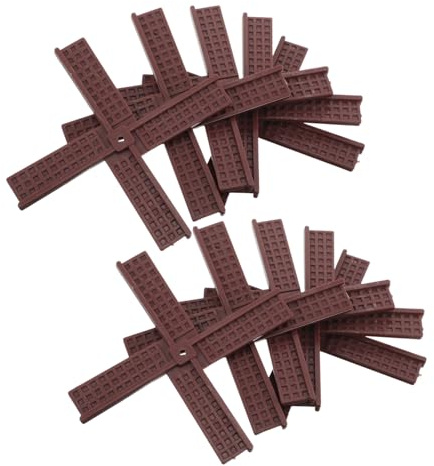 SUPVOX 10pcs Garden Windmill Replacement Parts Plastic Durable Weatherproof Miniature Rotating Dutch Windmill for Outdoor Decor