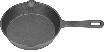 Haofy Mini Poêle à Frire en Fonte 14 Cm, Fond Plat pré-assaisonné, Antiadhésif pour Cuisinières à Induction, à Gaz et électriques – Idéal pour les œufs, les Crêpes, la Cuisson en Petits Lots dans