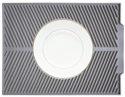 Tappetino per sgocciolare per asciugare i | Scolapiatti pieghevole in silicone, tappetino per asciugatura antiscivolo - Ideale per ripostiglio, appartamento,