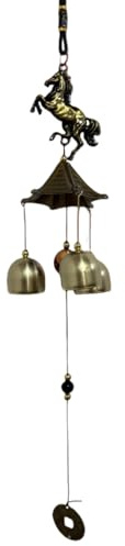 Reccisokz Campanella Eolica Da Esterno Vintage A Forma Di Pony In Metallo, Per Decorazioni Da Giardino, Regalo Per Donne E Uomini, Suoni Piacevoli