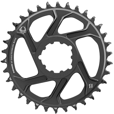 Sram Unisex X-sync 2 Direct Mount 6mm Offset Cold Forged Aluminum Chainring, Black, 34t UK