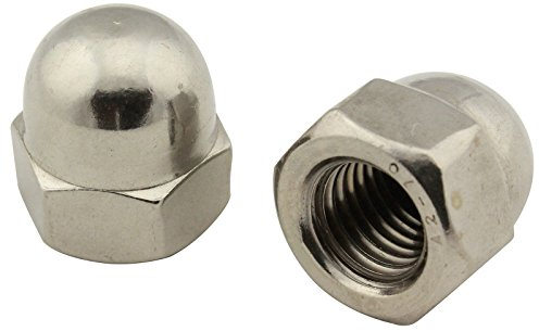 Hutmuttern (hohe Form) - M10 - (5 Stück) - DIN 1587 - Sechskant-Hutmuttern - Edelstahl A2 (V2A) - SC1587 | SC-Normteile