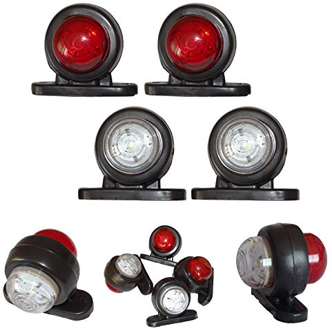 Lot de 4 mini feux de position LED 12 V 24 V, camion, remorque, bus, fourgon, camping-car