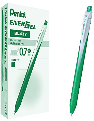 Pentel BL437 Energel Slim Roller Auslöser 0,7 mm grün