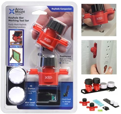 Keyhole Companion Marking Tool Set, Steckdosenleisten, verwenden Sie Schlüssellochaufhänger USW