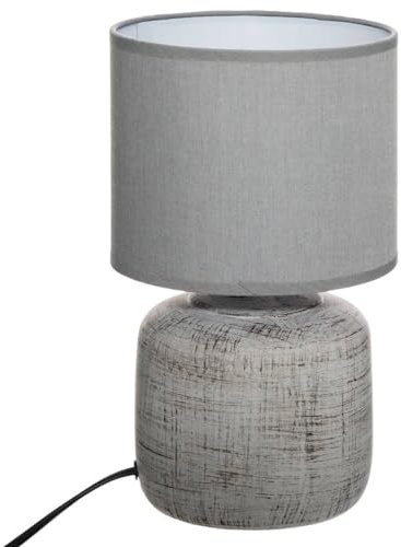 Graue Keramiklampe H 18.5 Salta