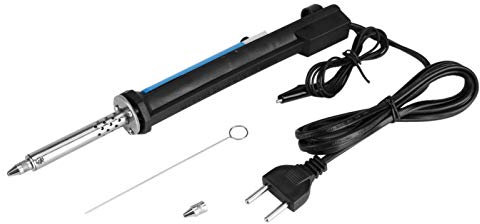 Kuuleyn Entlötwerkzeug Kunststoff, 40 W 2 in 1 elektrischer Lötkolben Zinnsauger Stark saugendes Entlötschweißwerkzeug(EU Plug)