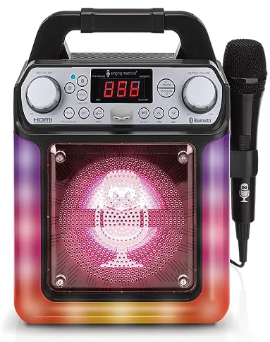 Singing Machine Sistema de Karaoke - Portátil, Negro (SML652BK)