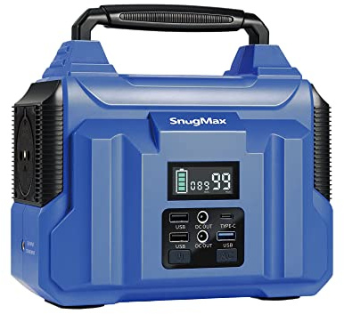 LEICKE SnugMax generador solar portatil de 200 Wh, generador electrico solar, batería de respaldo de litio de 222 Wh, para en interiores, acampar al aire libre y viajar