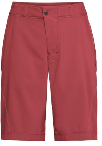 VAUDE Women's Ledro Shorts - Gepolsterte MTB-Shorts mit Innenhose - atmungsaktive & elastische Fahrradhose, Brick, 40