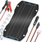 Voltset 10W Solar Panel Car Battery Charger, 12V ETFE Portable Waterproof Solar Power Trickle Battery Charger & Maintainer for Car, Boat, RV, and Motorcycles with Cigarette Lighter ＆ Alligator Clips