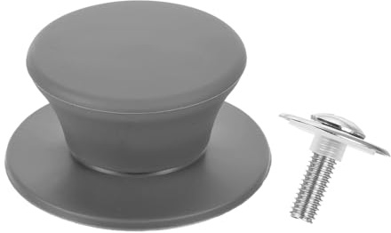 sourcing map Universal Pot Lid Top Replacement Knob, Heat Resistant Silicone Pan Lid Holding Handles Knob Grips for Kitchen Cookware Lid Cover, Grey