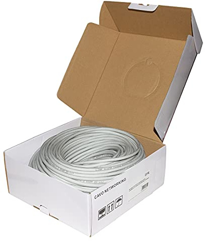 Connetto - Bobina cable red categoría 6a no apantallado utp awg24 halogenfree flexible color gris 100 m