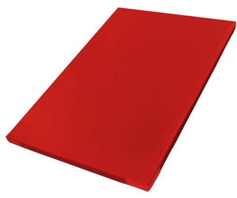 ALPIDEX 10 x Turnmatte 200 x 125 x 6 cm Leichtturnmatte Matte Sportmatte mit Anti-Rutschboden und Klettecken, Farbe:rot
