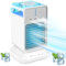 Air Conditioner Portable, 3 Wind Speeds,3 Spray Modes,4 In 1 Air Conditioners for Home Quiet 2/4 H Timer,120° Oscillating Personal Humidifier for Home,Small Office