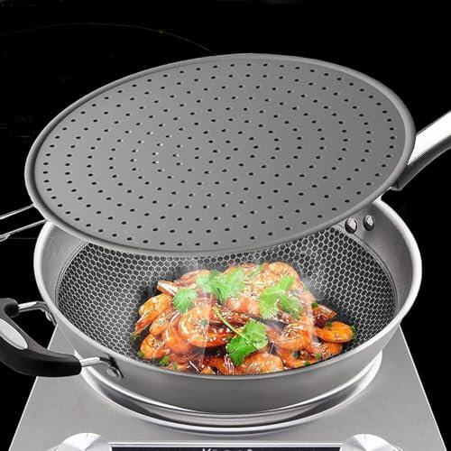 Copertura in silicone a prova di schizzi, protezione per fornelli in silicone, protezione per stufa, paraspruzzi, filtro antigrasso, per coperchio della pentola, filtro per piano cottura