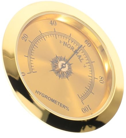Acoustic Guitar Humidity Meter Analog Dial and Case Mount | Classical Models, Instrument Workshop Checks, Instrument Storage Use, No Battery Upkeep, Compact and Easy to Carry