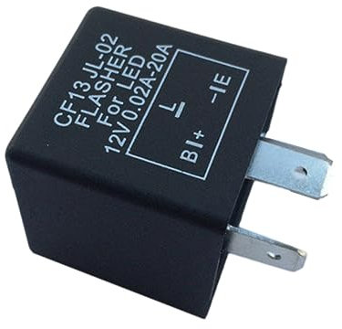 COSMEVIVI 3 Pin Flasher Relay CF13 JL02 Für Autos Unjustierbares Blinkrelais Für Blinker Hyper Flash Signalgeber Kompatibel Mit Fahrzeug Signallichtern