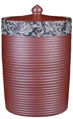 HDMOZUYT Bulk Food Storage Container 10KG/20KG Grain Dispenser Airtight Rice Cylinder for Rice Soybeans Corn Flour Oatmeal Ceramic Food Storage Bottle with Lid(10KG) (One Color 20KG)