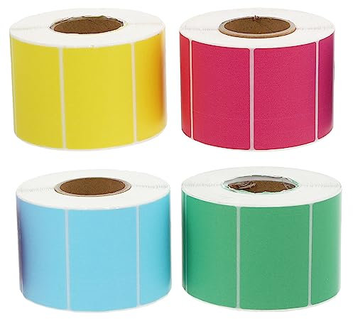 Operitacx 4 Rollen Thermopapier preisschild namenschild registerkarten tags Nachfüllung -Versandetiketten farblaserdrucker mini drucker selbstklebendes Etikett selbstklebende Etiketten
