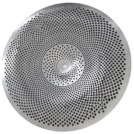 Platillos Silent De 18 De Sonido Bajo De China Color Plateado Para Practicar Batería