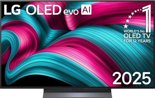 LG OLED48C5ELB.AEUD evo TV, OLED-Fernseher 121 cm (48 Zoll), schwarz/grau, UltraHD/4K, Tripple Tuner, HDR, 120Hz Panel (OLED48C5ELB.AEUD)