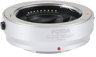 FocusFoto Vollmetall Elektronischer Autofokus Adapterring für Four Thirds 4/3 Objektiv auf Micro Four Thirds (MFT, M4/3) Mount für Olympus und für Panasonic Lumix Mirrorless Kamera wie DMW-MA1 MMF-3