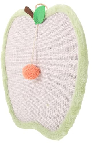HEMOTON Alfombra Rascadora de Sisal para Gatos Rascador de Clavos Duradero y Resistente Juguete para Entrenamiento de Gatos Accesorio para Mantener Muebles Salvo Color Verde Manzana