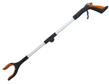NIUSABOU Behinderte Handschellen, Greifwerkzeug for Aufsammeln von Küchenabfällen und Abfall, Mehrfarbig, 79 cm(Orange)