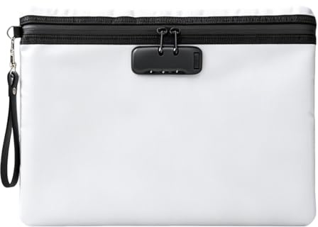 Feuerfeste Dokumententasche mit Zahlenschloss, Feuerfeste Tasche Wiederverwendbar, Dokumentenmappe Feuerfest und Wasserdicht 36*25 cm, für Dokumente, Ausweise, Bargeld und Andere Wertsachen, 1 Stück
