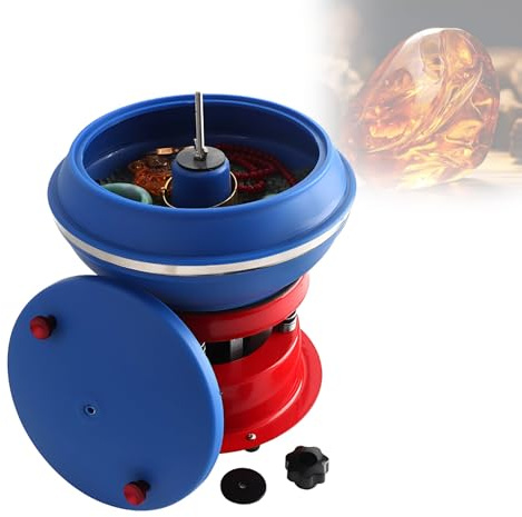 Buratto Vibrante 10 Inch 3.5l per Pietre Gioielli Giada Agata Ambra Metallo Finitura Superficie Lavorazione Precisa per Piccoli Progetti Artigianali E DIY