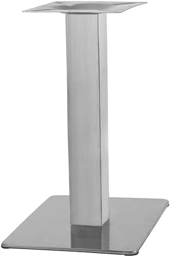Tischgestell aus Edelstahl Modell Q Single Ausführung Bodenplatte 45x45mm Höhe 71cm