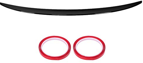 Kofferraumspoiler, Heckklappenspoiler, Qiilu Heckklappendeckel Spoiler Schwarz glänzend Passend für /S5 B8/B8.5 Sportback 2008-2016