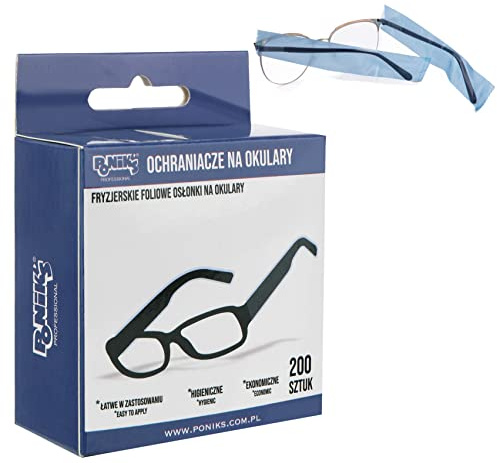 PONIK'S PROFESSIONAL - einweg Brillenschutz, Brillenbügelschutz, Schutzabdeckung, Schutzdeckel, Brillenbügelschoner, Professional, 200 Stück