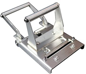 LeTkingok Coupeur Tout en Métal Coupe-bordures Manuel Dispositif de Coupe en Bout Couper Les Bandes de Chant en Pvc Forme Droite et Ronde