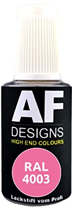 Alex Flittner Designs Lackstift RAL 4003 Erikaviolett seidenmatt 20ml Reparaturstift Acryl Retuschierlack Reparaturlack Holz Metall Möbel Bad