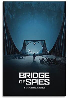 VZRSQZK Poster du film Bridge of Spies - Peinture décorative sur toile - Décoration moderne pour chambre à coucher - 30 x 45 cm