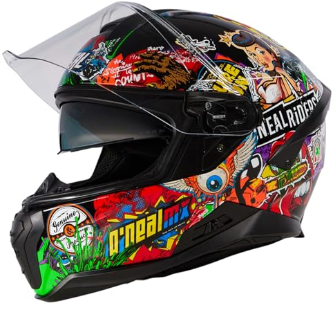 O'NEAL | Casco Moto | Enduro Adventure Street | Normas de Seguridad Dot y ECE 22.05, Carcasa ABS, Visera Solar integrada | Casco Challenger Crank V.24 | Adulto | Multi | Talla M