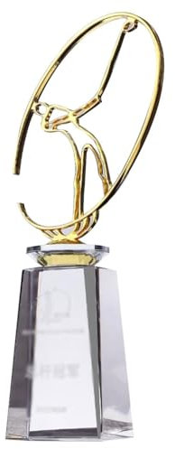 Pokale, Medaillen Auszeichnungen Trophäe Auf Golf-Kristallbasis Aus Metall Creative Golf Hole-in-One-Wettbewerbstrophäe Für Die Weiteste Distanz Trophäenschmuck Für Golfclub-Events Als Souvenir