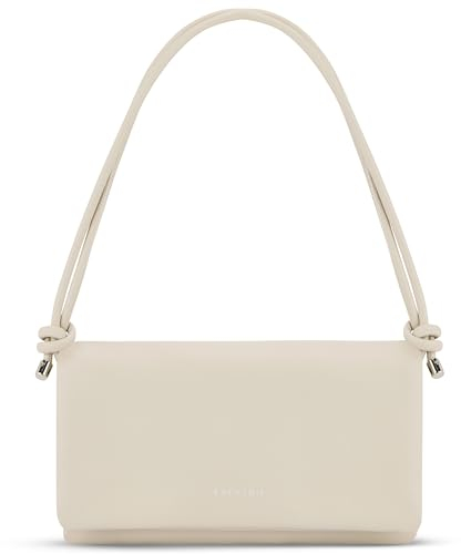 Expatrié Umhängetasche Damen Creme - Juliette - Stylische Clutch für Hochzeit, Party & Freizeit - 2 in 1 Kleine Handtasche - Crossbody Bag für Frauen - Längenverstellbarer Schultergurt